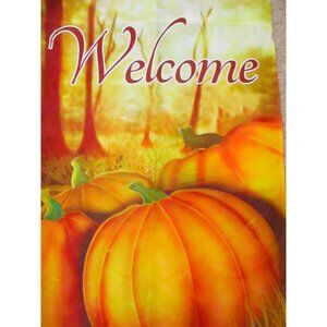 Welcome Fall Pumpkin Patch  Garden Flag NWOT